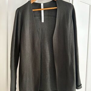 Lululemon Athletica Dark Green Open Cardigan